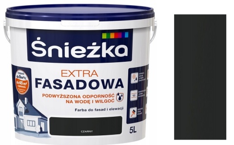 Śnieżka Extra Fasadowa Czarny 5L N