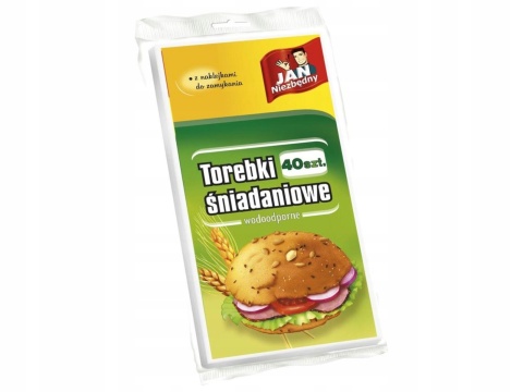 Torebki śniadaniowe papier/duże/40szt/jn