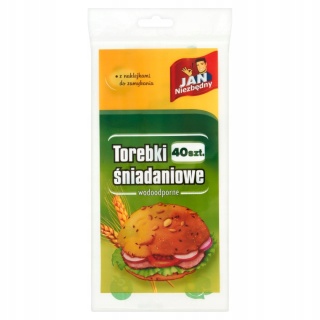 Torebki śniadaniowe papier/duże/40szt/jn