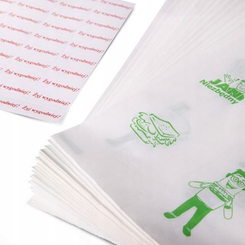Torebki śniadaniowe papier/duże/40szt/jn