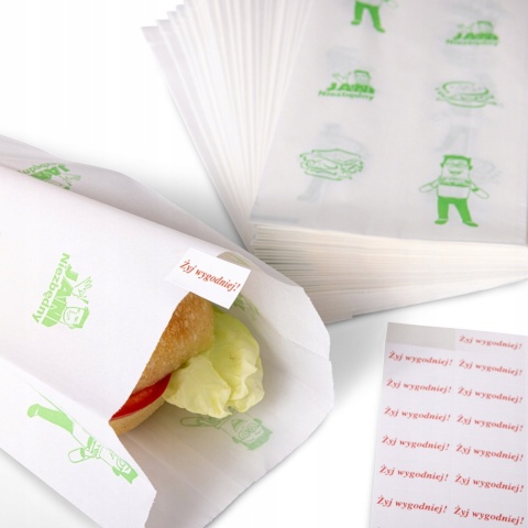 Torebki śniadaniowe papier/duże/40szt/jn