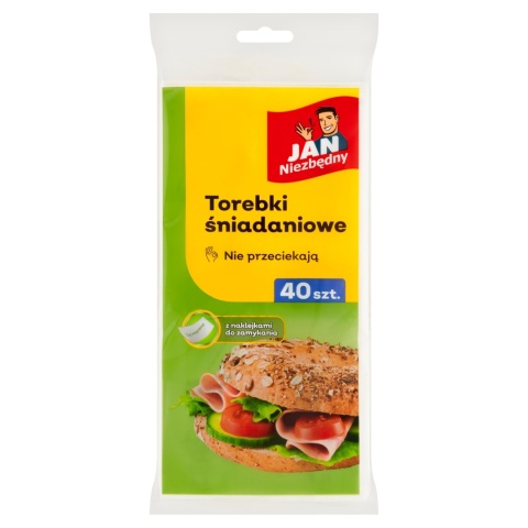 Torebki śniadaniowe papier/duże/40szt/jn