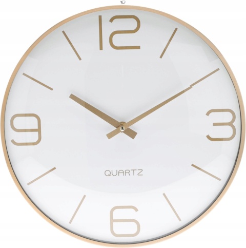 ZEGAR ŚCIENNY ALU BULGY GLASS