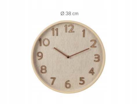 ZEGAR ŚCIENNY 38X5CM WOODLOOK GREY