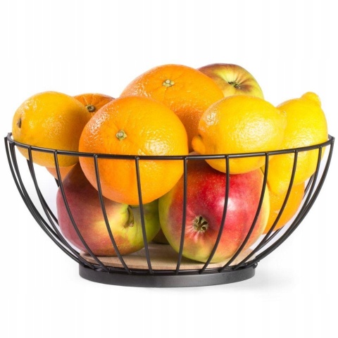 FRUIT BASKET METAL DIA28XH12CM