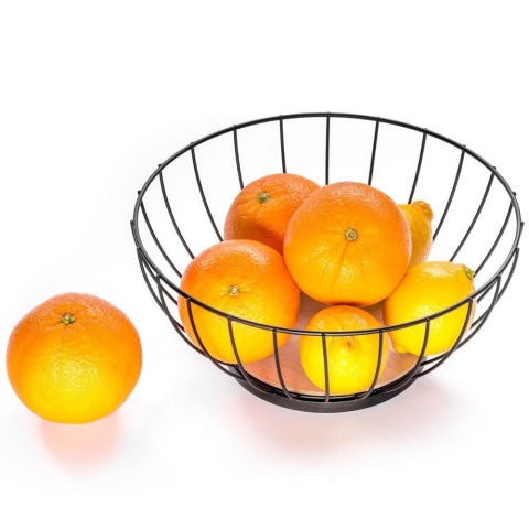 FRUIT BASKET METAL DIA28XH12CM