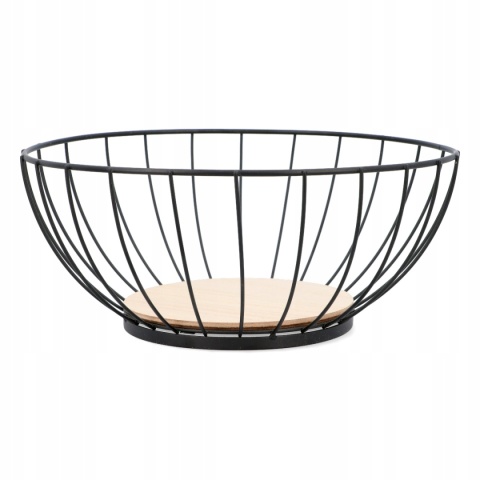 FRUIT BASKET METAL DIA28XH12CM