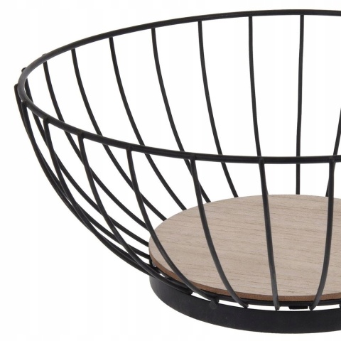 FRUIT BASKET METAL DIA28XH12CM