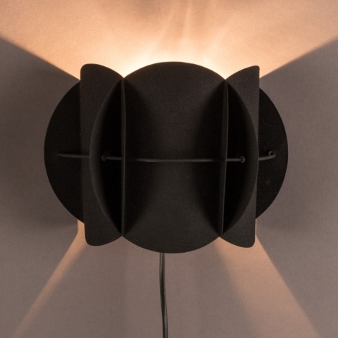 Lampa ścienna Corridor czarna 27cm Dutchbone