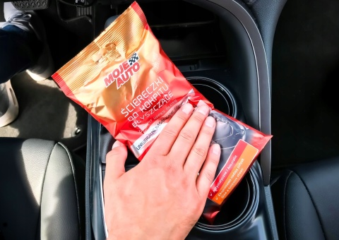 MOJE AUTO Ściereczki do Kokpitu Błyszczące - Wanilia - 24 szt.