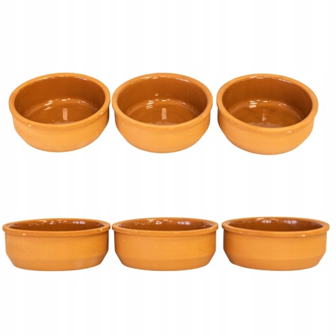 Naczynia do zapiekania żaroodporne 3 miseczki zestaw TERRACOTTA