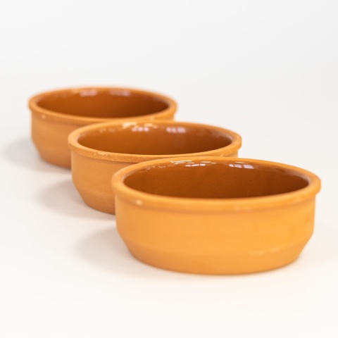Naczynia do zapiekania żaroodporne 3 miseczki zestaw TERRACOTTA