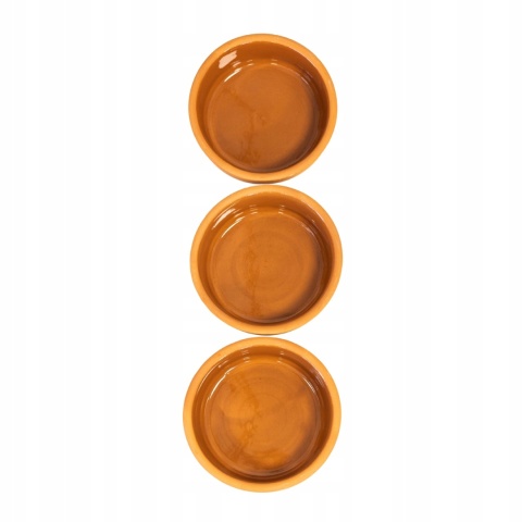Naczynia do zapiekania żaroodporne 3 miseczki zestaw TERRACOTTA