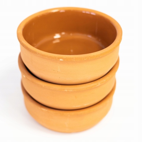 Naczynia do zapiekania żaroodporne 3 miseczki zestaw TERRACOTTA