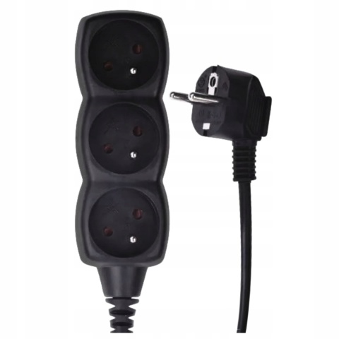 PRZEDŁUŻACZ 3G 1,5M/CZARNY