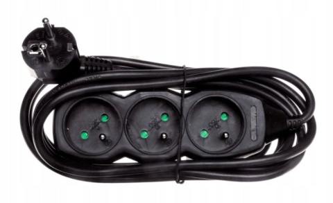 PRZEDŁUŻACZ 3G 1,5M/CZARNY