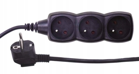 PRZEDŁUŻACZ 3G 1,5M/CZARNY