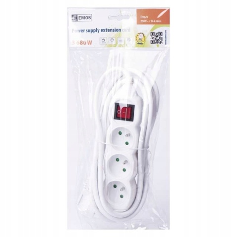 PRZEDŁUŻACZ 3g 5m 1,5mm2 W WYŁ