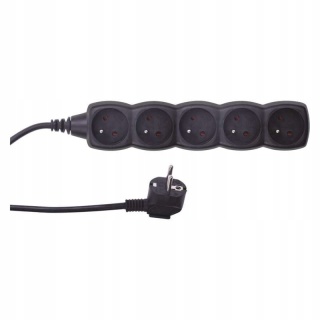 PRZEDŁUŻACZ 5G 3M / CZARNY