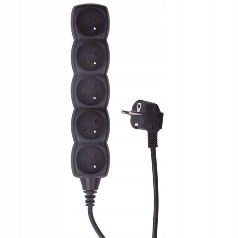 PRZEDŁUŻACZ 5G 3M / CZARNY