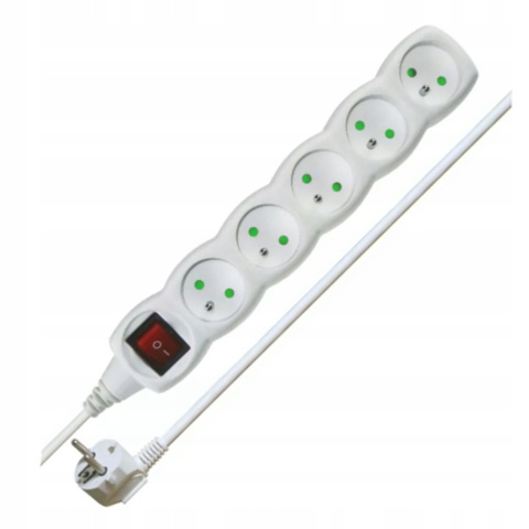 PRZEDŁUŻACZ 5G 3m Z WYŁĄCZNIKIEM