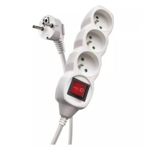 PRZEDŁUŻACZ P1313 3m 3-GN+WYŁĄCZ.