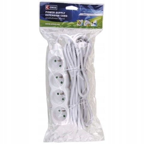 PRZEDŁUŻACZ Z UZIEMIENIEM / 4G / 5M