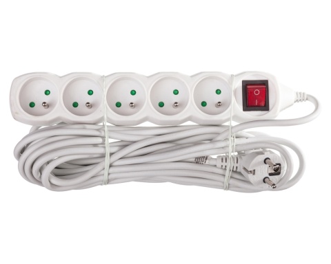 PRZEDŁUŻACZ Z UZIEMIENIEM / Z WYŁ. / 5G / 7M