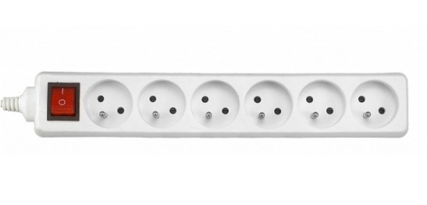 PRZEDŁUŻACZ Z UZIEMIENIEM / Z WYŁ. / 6G / 3M