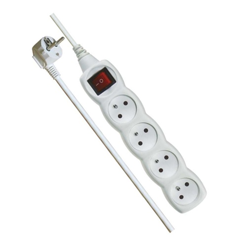 Przedłużacz P1412 2m 4-GN+WYŁACZ.