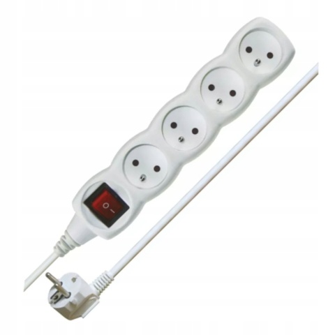 Przedłużacz P1413 3m 4-GN+WYŁĄCZ.