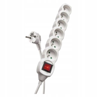 Przedłużacz P1615 5m 6-GN+WYŁĄCZ.*