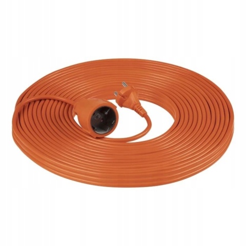 Przedłużacz PVC IP 20 30m 1x2P, OMY 2x1mm2 GES-3/30M