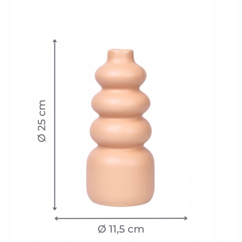 Wazon ceramiczny Butter Yellow 11.5x25cm, Dijk