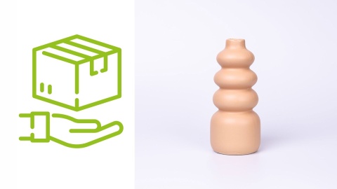 Wazon ceramiczny Butter Yellow 11.5x25cm, Dijk