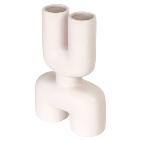 Wazon ceramiczny biały nowoczesny modern 17x25cm