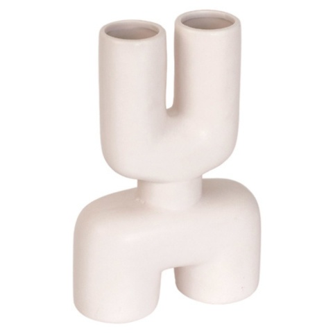 Wazon ceramiczny biały nowoczesny modern 17x25cm