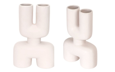 Wazon ceramiczny biały nowoczesny modern 17x25cm