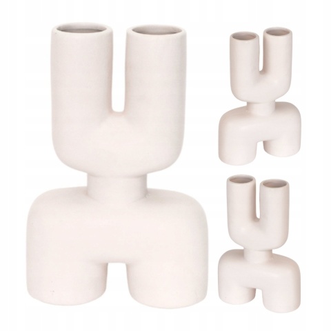 Wazon ceramiczny biały nowoczesny modern 17x25cm