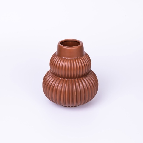 Wazon ceramiczny terracotta boho 18x20cm ozdoba
