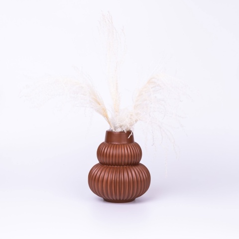 Wazon ceramiczny terracotta boho 18x20cm ozdoba