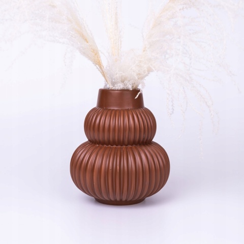 Wazon ceramiczny terracotta boho 18x20cm ozdoba