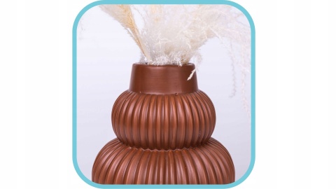 Wazon ceramiczny terracotta boho 18x20cm ozdoba