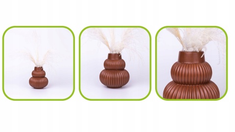 Wazon ceramiczny terracotta boho 18x20cm ozdoba