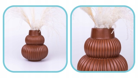 Wazon ceramiczny terracotta boho 18x20cm ozdoba
