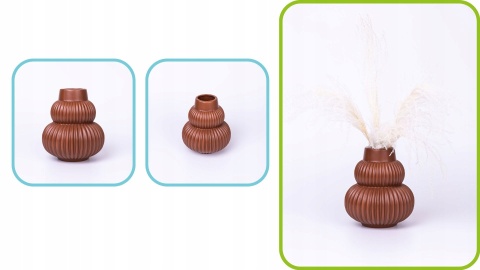 Wazon ceramiczny terracotta boho 18x20cm ozdoba