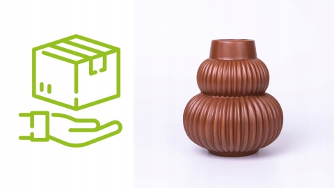 Wazon ceramiczny terracotta boho 18x20cm ozdoba