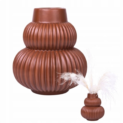 Wazon ceramiczny terracotta boho 18x20cm ozdoba