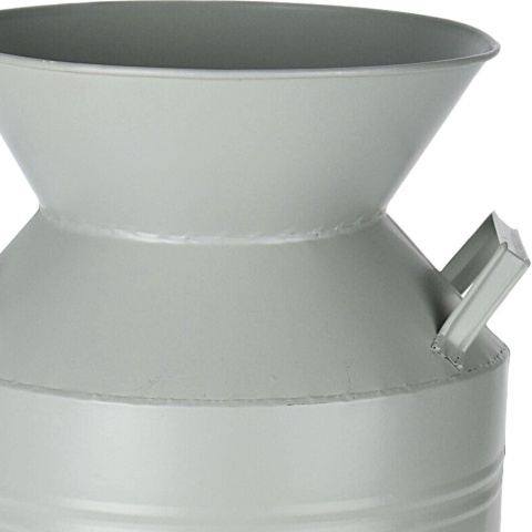 Wazon na kwiaty rustykalny zielony KANKA 21x37cm