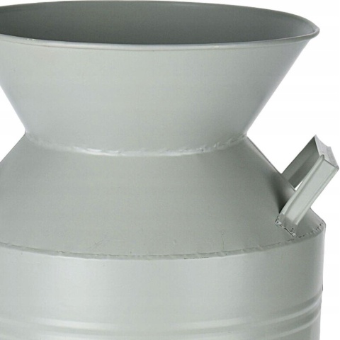 Wazon na kwiaty rustykalny zielony KANKA 21x37cm